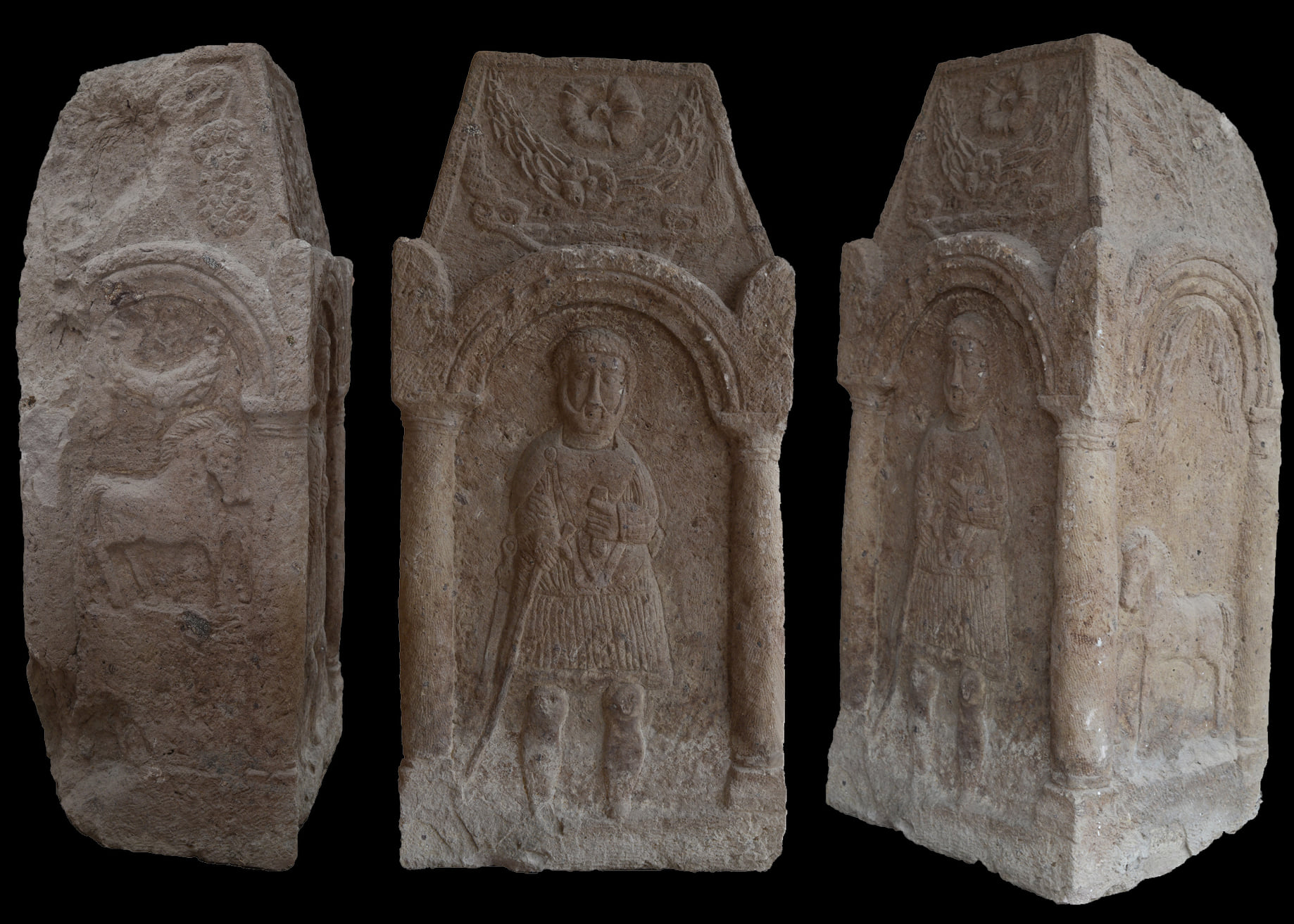 Pilastru funerar din andezit, o altă piesă din patrimoniul MCDR Deva, în expoziție la Madrid