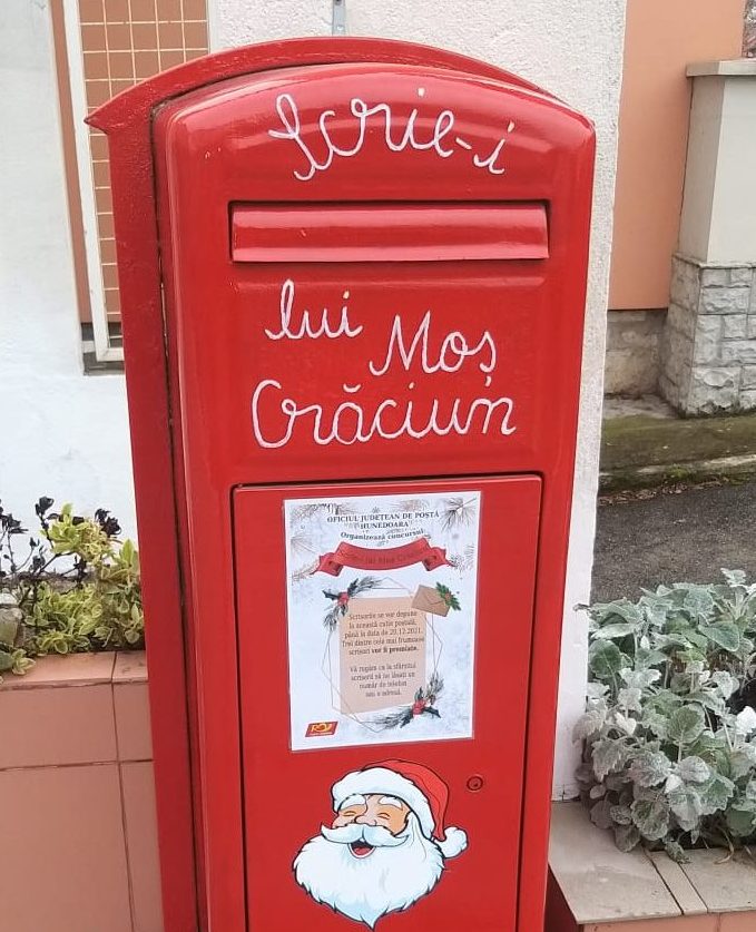 „Scrie-i lui Moș Crăciun!”, campanie inițiată de Oficiul Județean de Poștă Hunedoara. Răvașele micuților pot fi lăsate în cutiile poștale speciale din județ