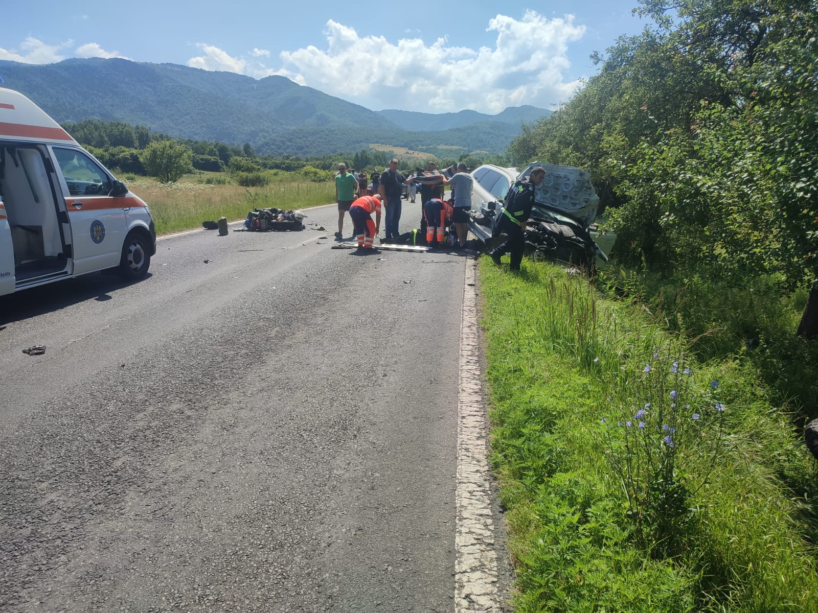 Accident tragic pe DN 68, la Zeicani. Doi motocicliști au murit și unul este în stare gravă – traficul în zonă, blocat