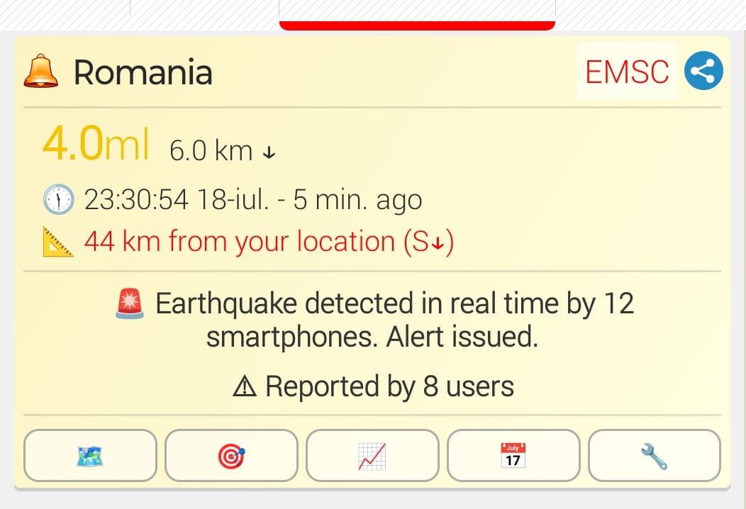 Un nou cutremur în zona Târgu Jiu
