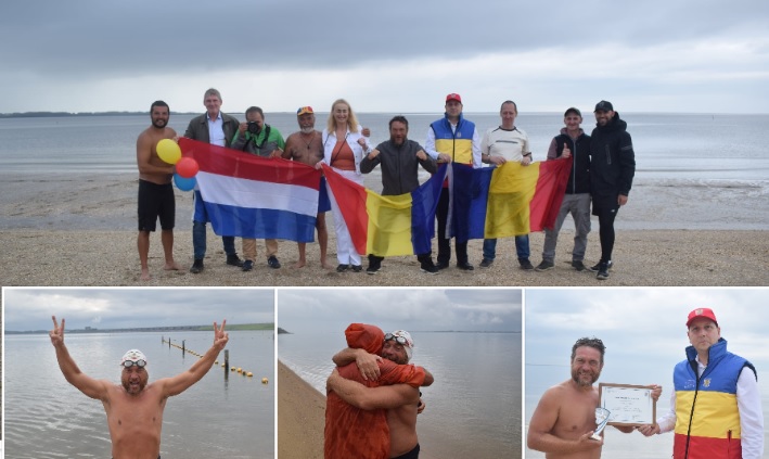 Hunedoreanul Avram Iancu a ajuns la finalul cursei de înot în Rin, după 48 de zile de eforturi. “România este în Europa/România este Europa”