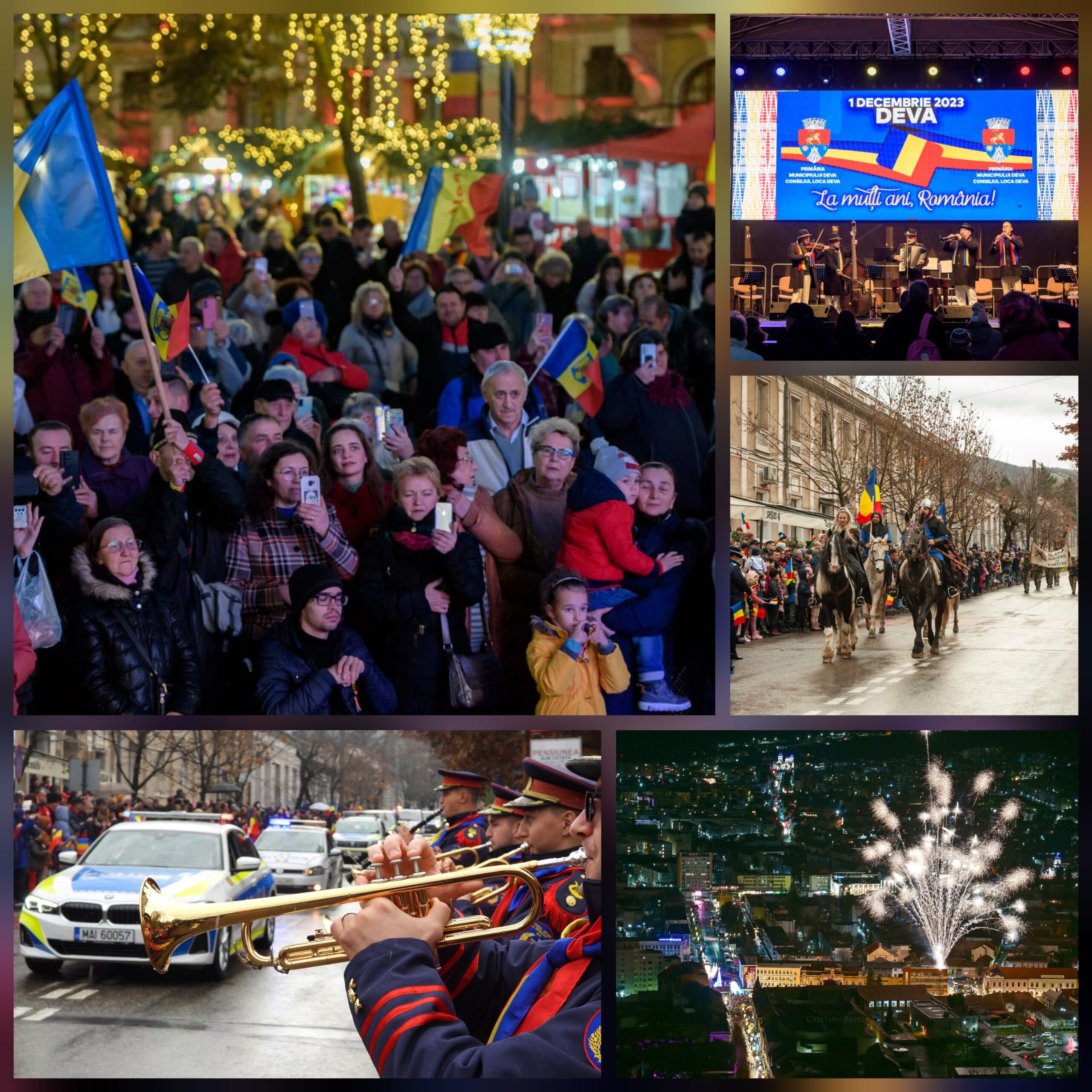 1 Decembrie, la Deva: Paradă și spectacol folcloric impresionant, în prezența a mii de oameni